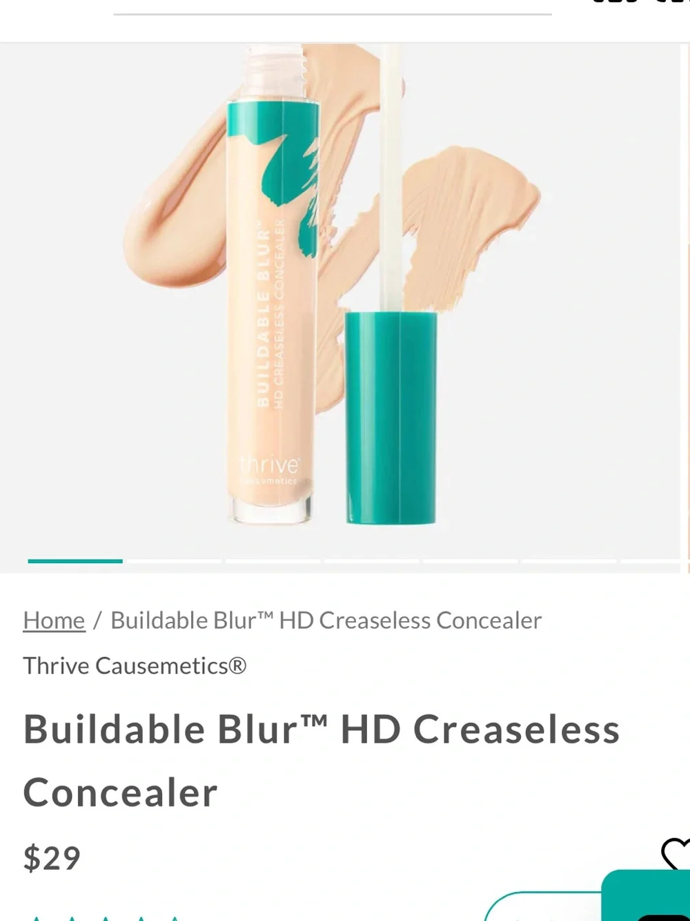NIB Buildable Blur™ HD Creaseless Concealer